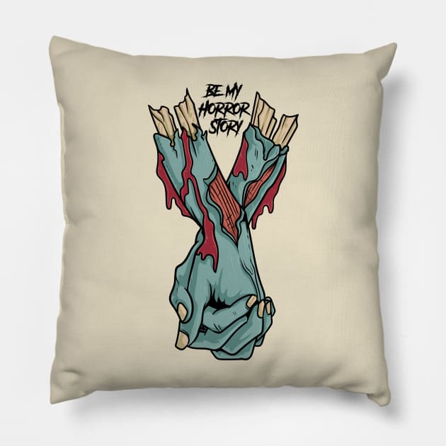 Zombie love Pillow by ExprEssie