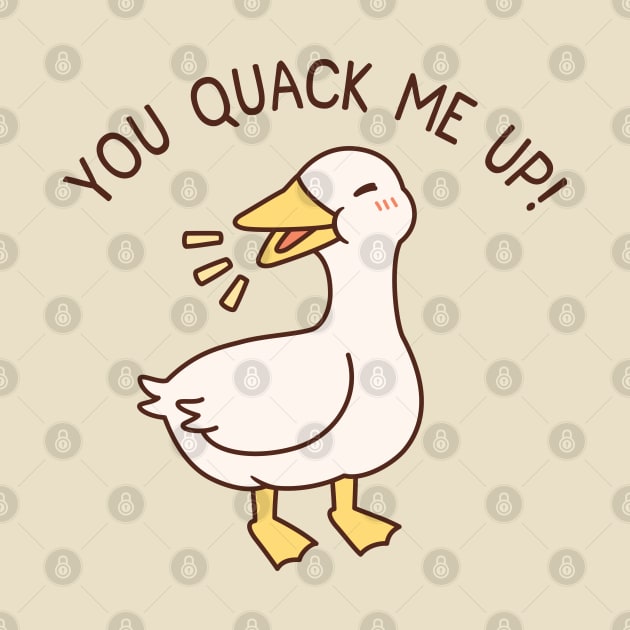 Cute Quacking Duck You Quack Me Up by rustydoodle