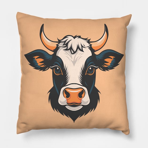 Cute Cow Pillow by milhad