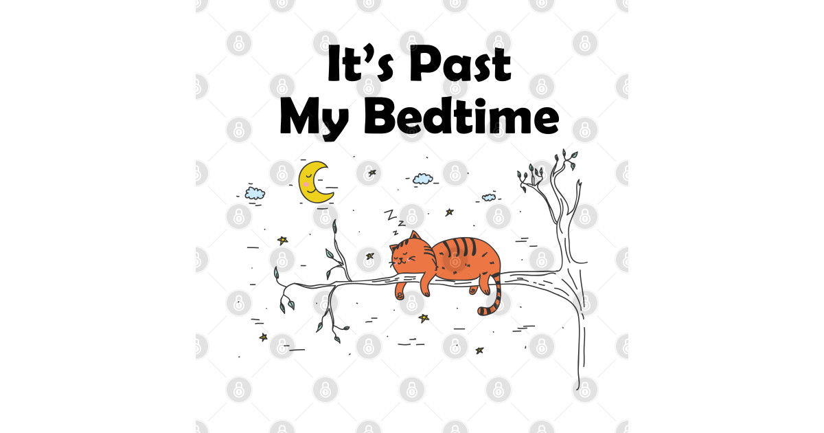 It's Past My Bedtime Bedtime TShirt TeePublic