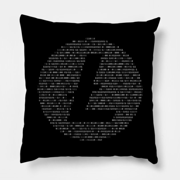 Litecoin Binary Pillow by ClarkStreetPress