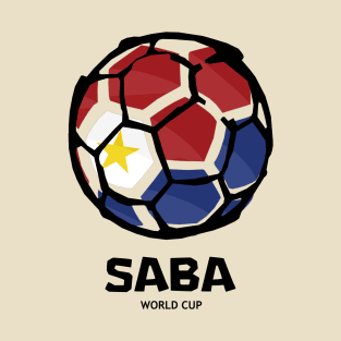 Saba Football Country Flag T-Shirt