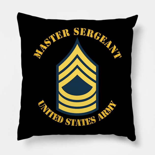 POCKET - MSG - Master Sergeant  - Blue Pillow by twix123844