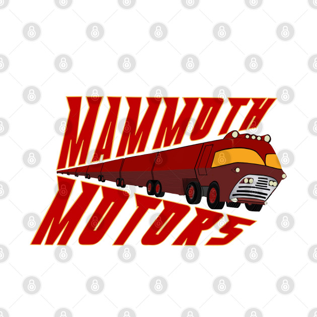 Mammoth Motors - Back and Front Print by DistractedGeek