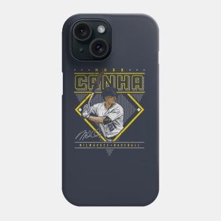 Mark Canha Milwaukee Diamond Name Phone Case