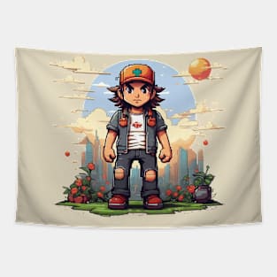 Pixelart Boy Tapestry