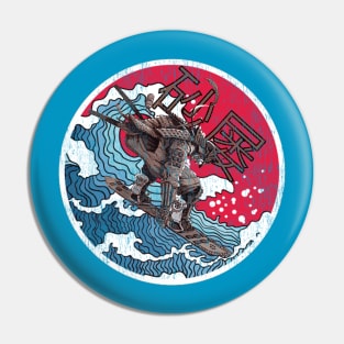 Great Surf Samurai Off Kanagawa Pin