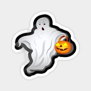 Ghost Pumpkin Magnet