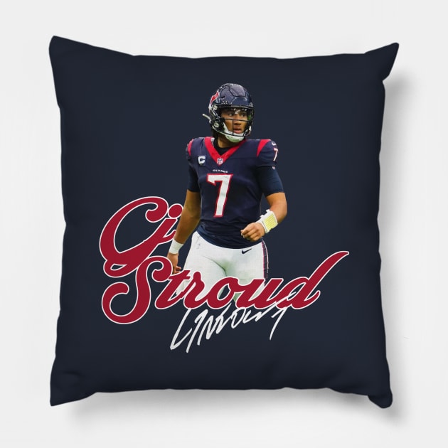 CJ Stroud Pillow by CovpaTees