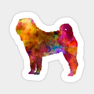 Shar Pei in watercolor Magnet