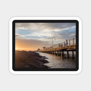 St Kilda Pier Sunset Magnet