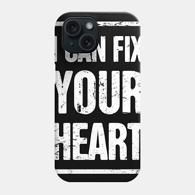 Distressed Funny Heart Doctor Cardiologist Phone Case by MeatMan