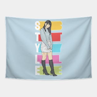 Japanese Girl Tapestry