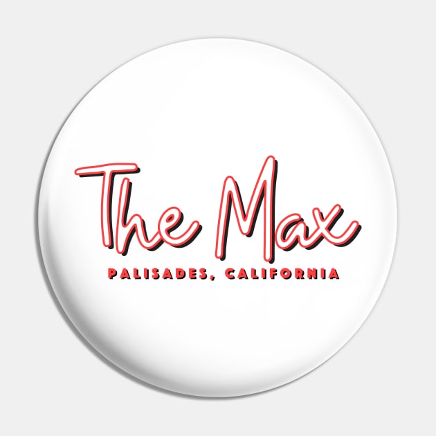 The Max Palisades California Red Pin by IdenticalExposure