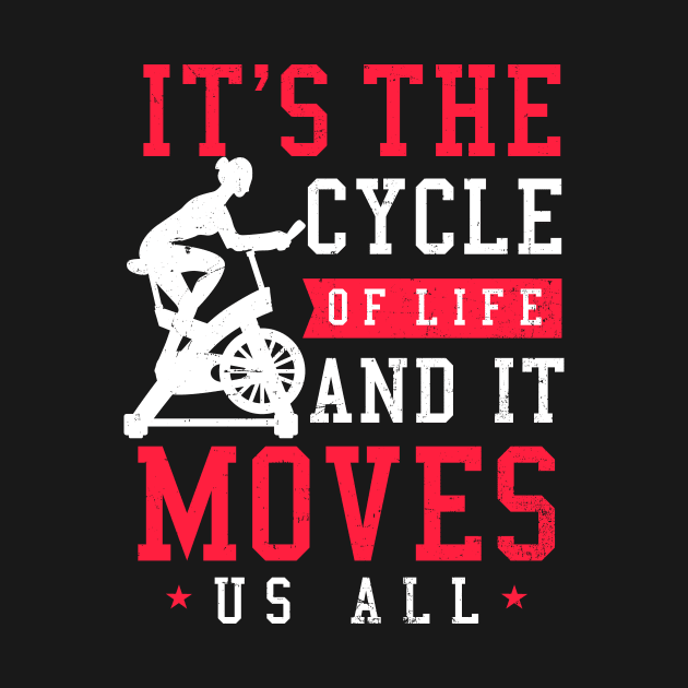 Spinning Shirt | Cycle Of Life Moves Us All by Gawkclothing