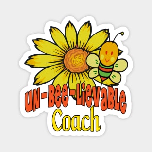 Unbelievable Coach Sunflowers and Bees Magnet