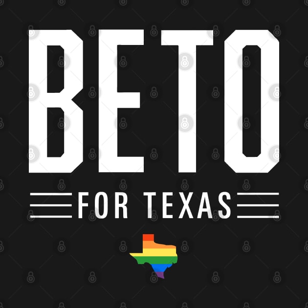 LGBTQ Beto O'Rourke For Texas 2024 | Beto Orourke 2022 Texas Governor | LGBT Gay Pride T-Shirt by BlueWaveTshirts