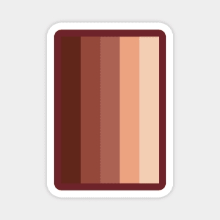 5 Colors gradient. Chocolate. Magnet