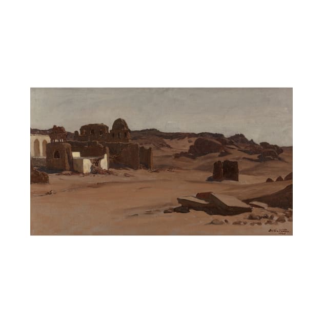 Modern Tombs, Aswan, Egypt by Elihu Vedder by Classic Art Stall