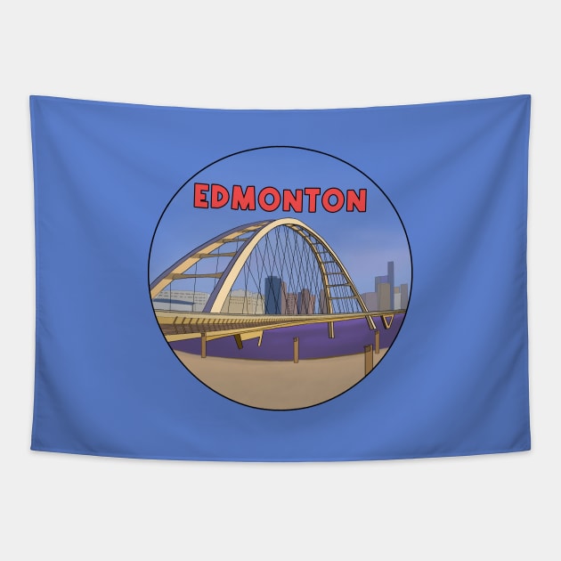 Canadian City Edmonton Tapestry by DiegoCarvalho