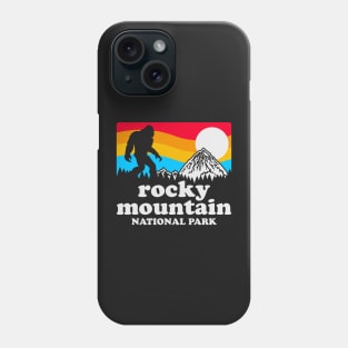 Rocky Mountain Bigfoot, Funny Sasquatch Colorado State National Parks Humor Sci-Fi Retro Phone Case