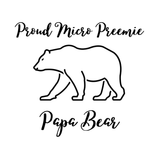 Micro Preemie Papa Bear T-Shirt