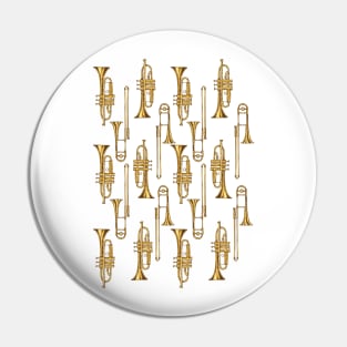 Trumpets and Trombones Pin