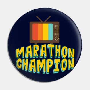 TV Marathon Champion Pin