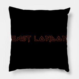 IRON TEXT || EAST LONDON Pillow