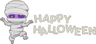 Mummy Scary and Spooky Happy Halloween Funny Graphic Magnet