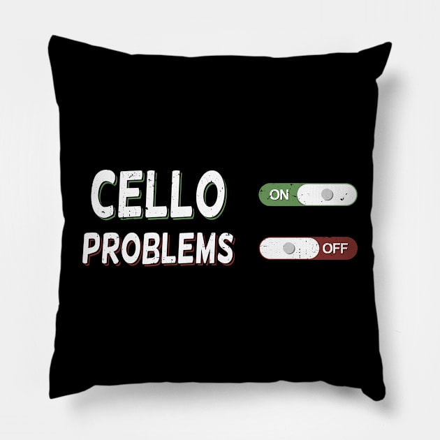 Cello Player Violoncello Cellist Gift Pillow by Dolde08