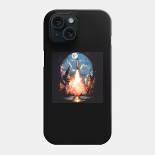 Launching Rocket Phone Case