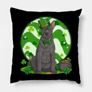 Thai Ridgeback Dog St Patricks Day Irish Leprechaun Pillow