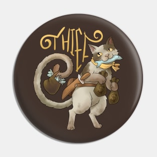 Thief Cat - Videogame RPG Class Pin