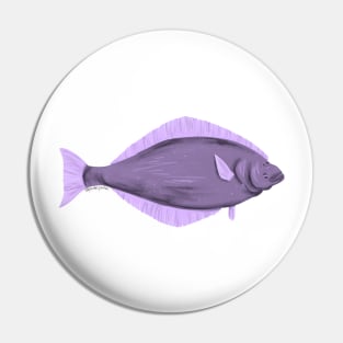 Purple Halibut Pin