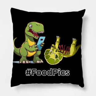 Funny Dinosaur Cartoon T-Rex Selfie Pillow