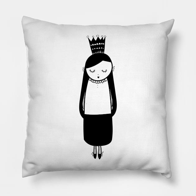 Little girl Pillow by coclodesign