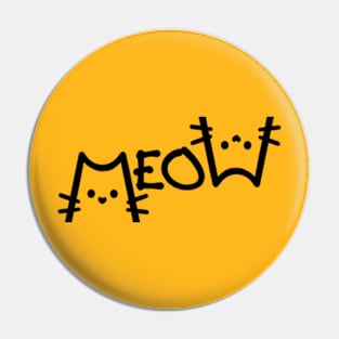 Meow Outline Pin