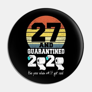 27th birthday gift quarantined 2020 Pin