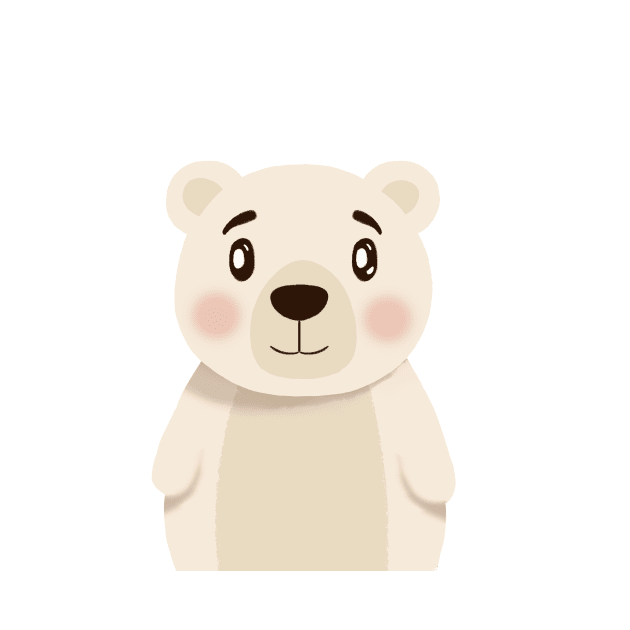 Baby White Bear Illustration by gusstvaraonica