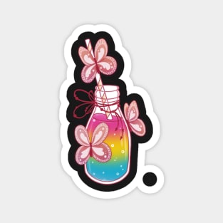 Fruity pan gradient drink Magnet