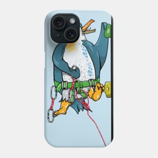 Penguin Rock climbing Phone Case