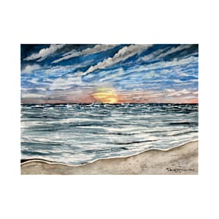 sunset on the beach T-Shirt