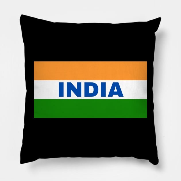 Indian Flag Colors Pillow by aybe7elf