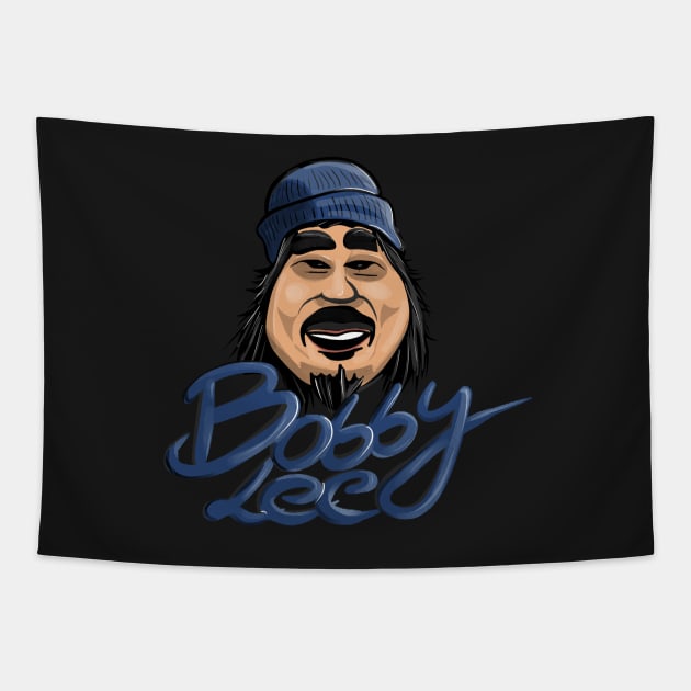 Bobby Lee With Blue Beanie Illustration Tapestry by Ina