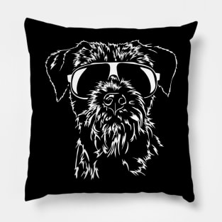 Funny Proud Border Terrier sunglasses cool dog Pillow