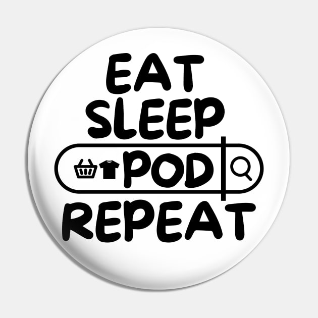 Eat Sleep POD Repeat Pin by mksjr