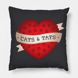 Cat & Tats Pillow