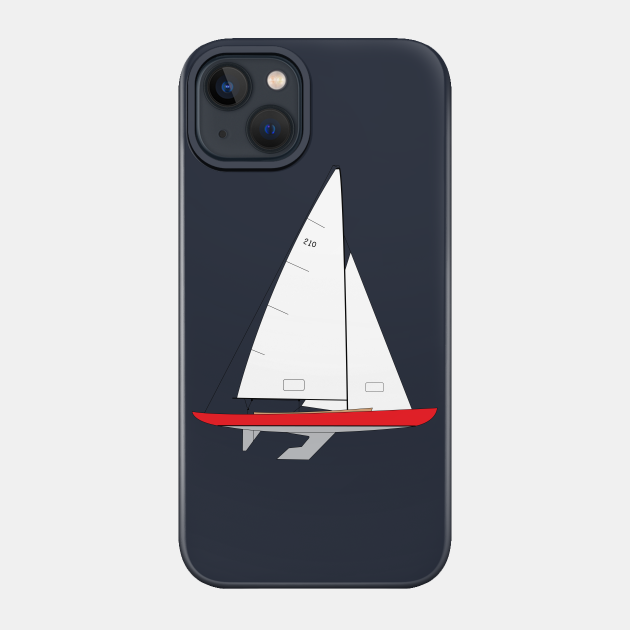 International 210 Sailboat - Red - International 210 Sailboat - Phone Case