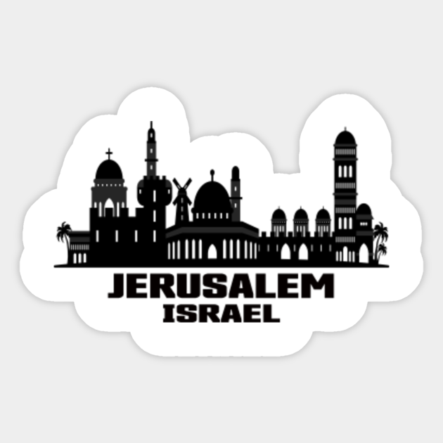 Jerusalem Israel Skyline Jerusalem Sticker Teepublic Download jerusalem skyline stock vectors. jerusalem israel skyline